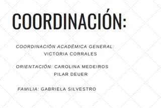 Organigrama de las coordinadoras académicas del Colegio Horizontes