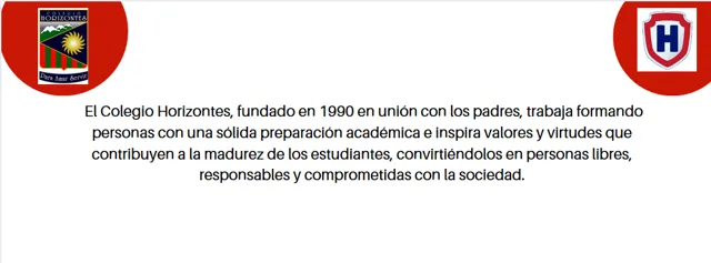 Portada de la sección Misión y Visión del Colegio Horizontes